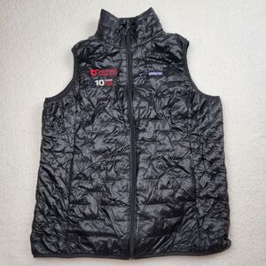 Patagonia Women's Micro Puff Vest XL Black 84090 Ultralight University Utah Logo